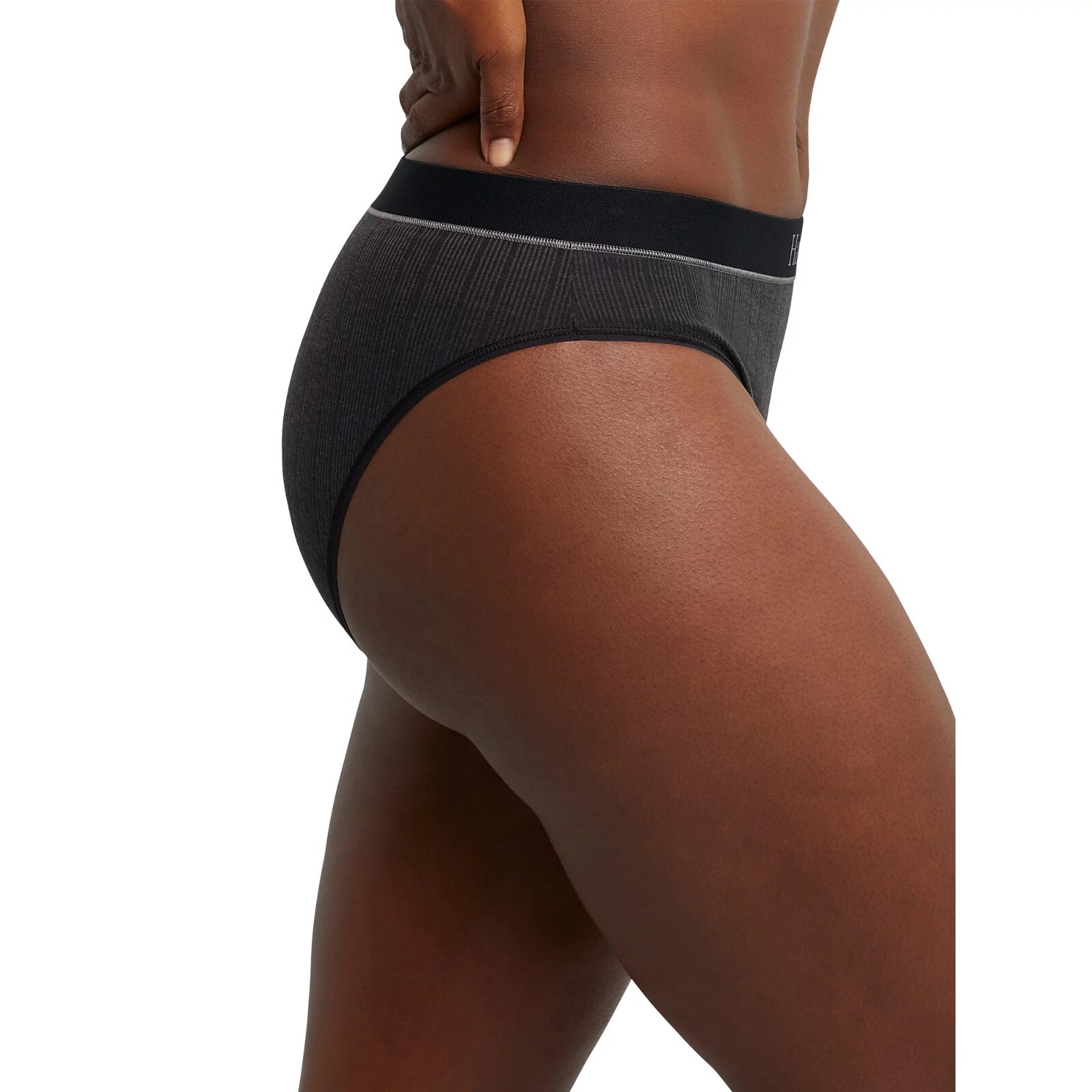 Hanes® Originals Women’s Hi-Leg Underwear, Soft & Stretchy Ribbed Blend, 3-Pack