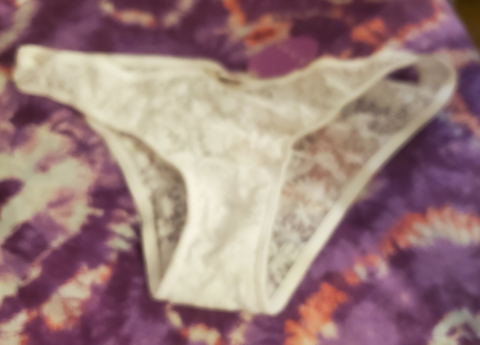 NWT CLO INTIMO WHITE LACE BIKINI BRIEF UNDERWEAR SMALL