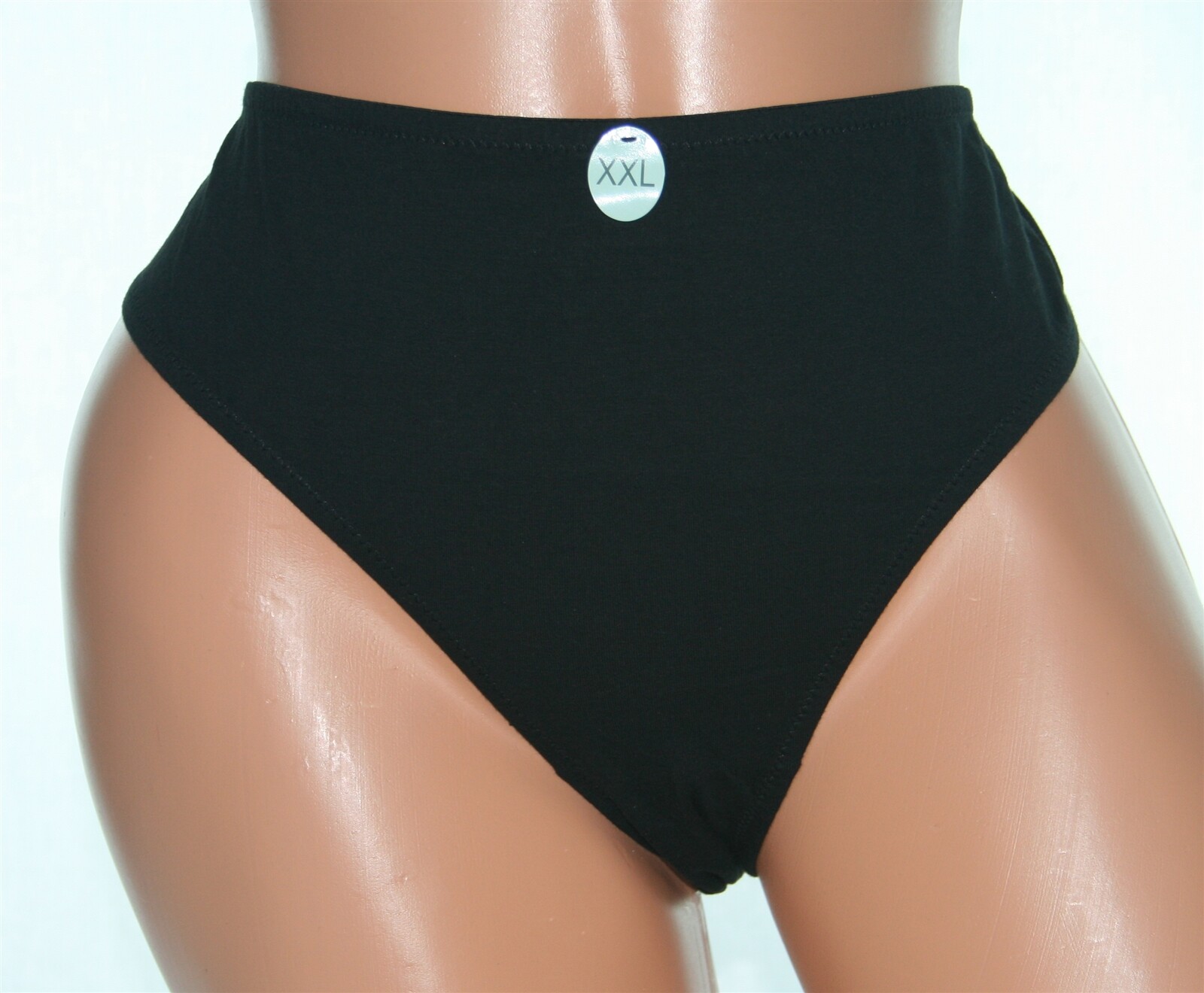 Solid Midnight Black Bikini Panty that is Slightly Soft Size 2XL