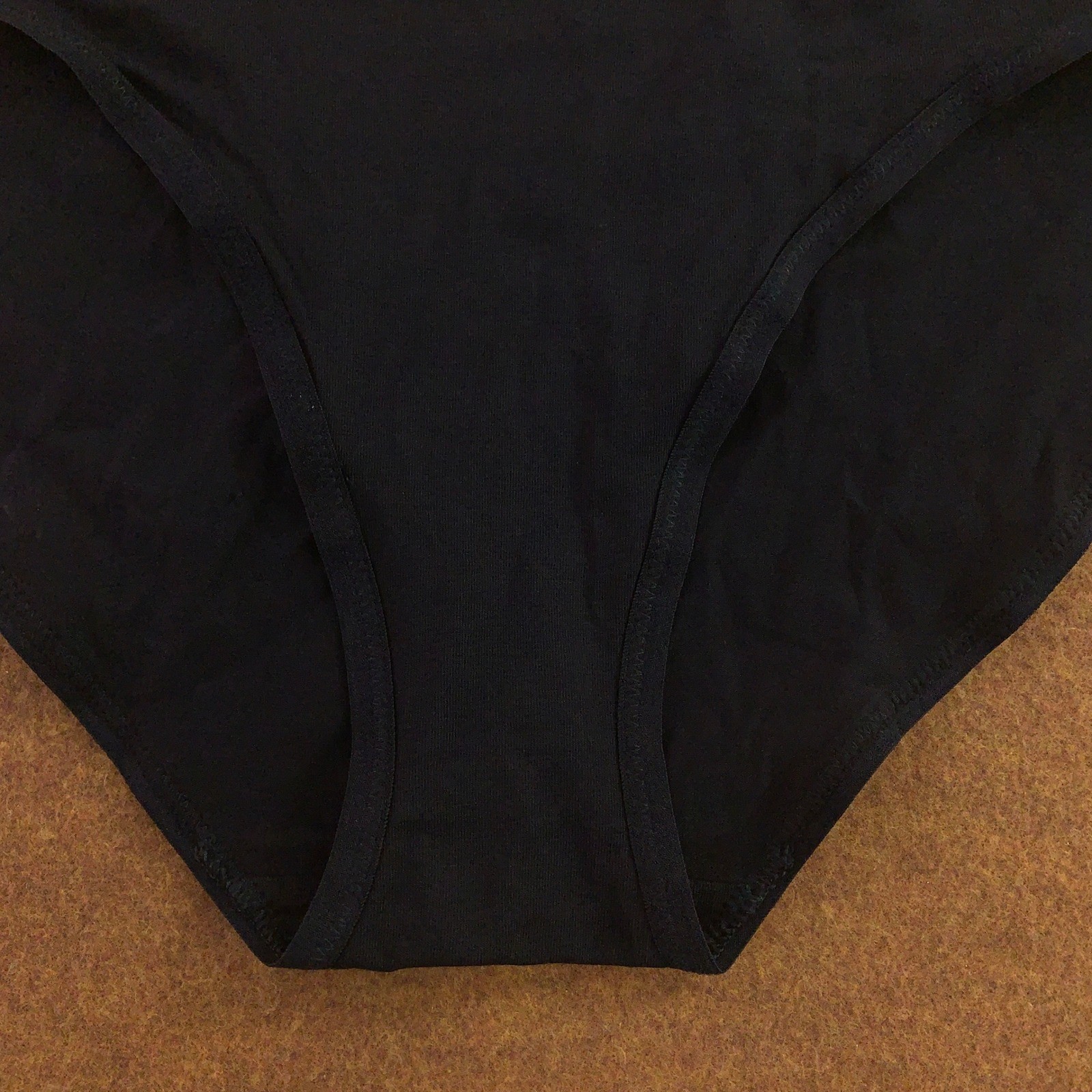 Pact Womens Small Black Organic Cotton Stretch Bikini Underwear Panty New