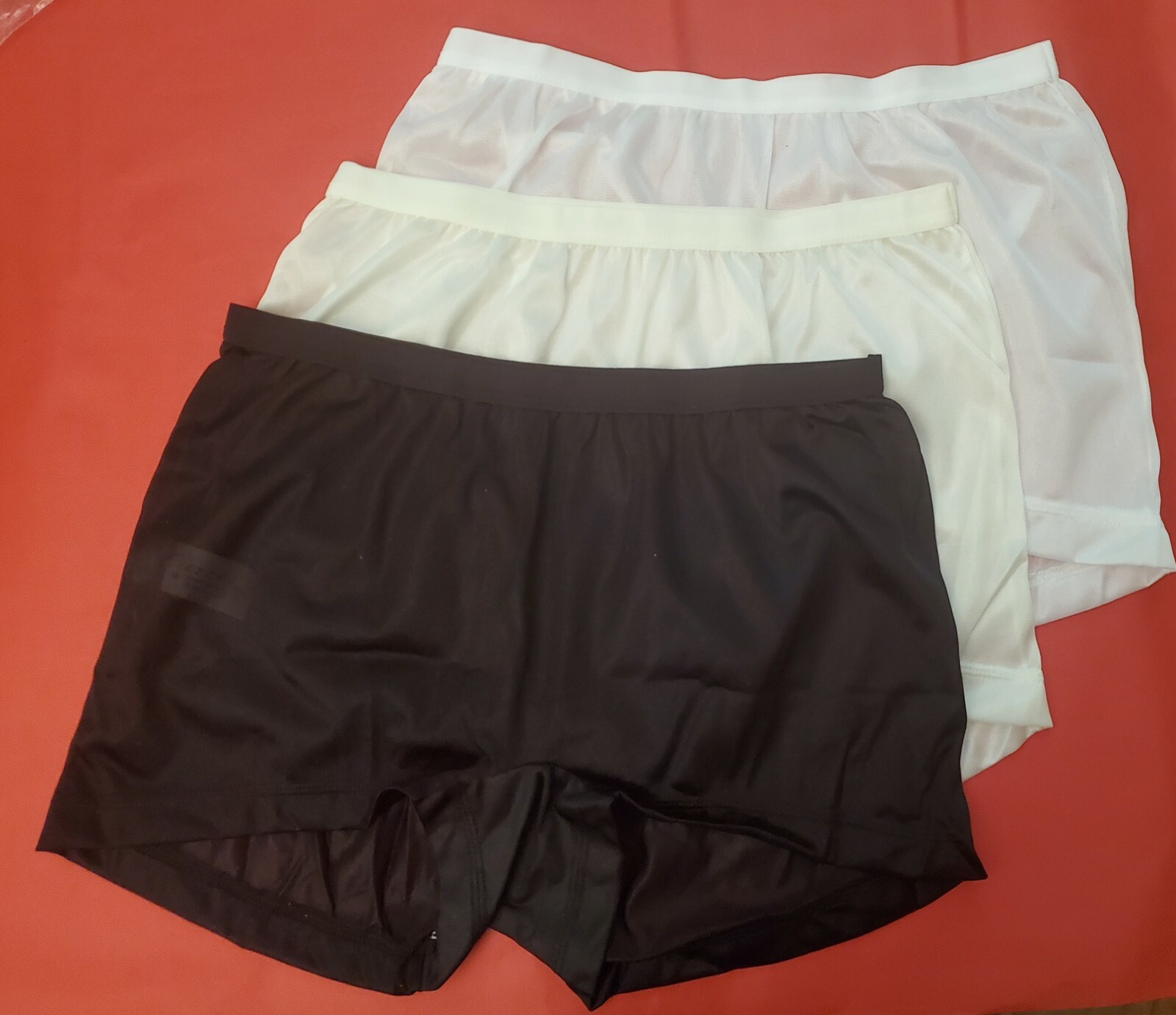 3 Pair Size 8 Daisy Duke Style Assorted 100% Nylon HIP HUGGER PANTIES USA Made