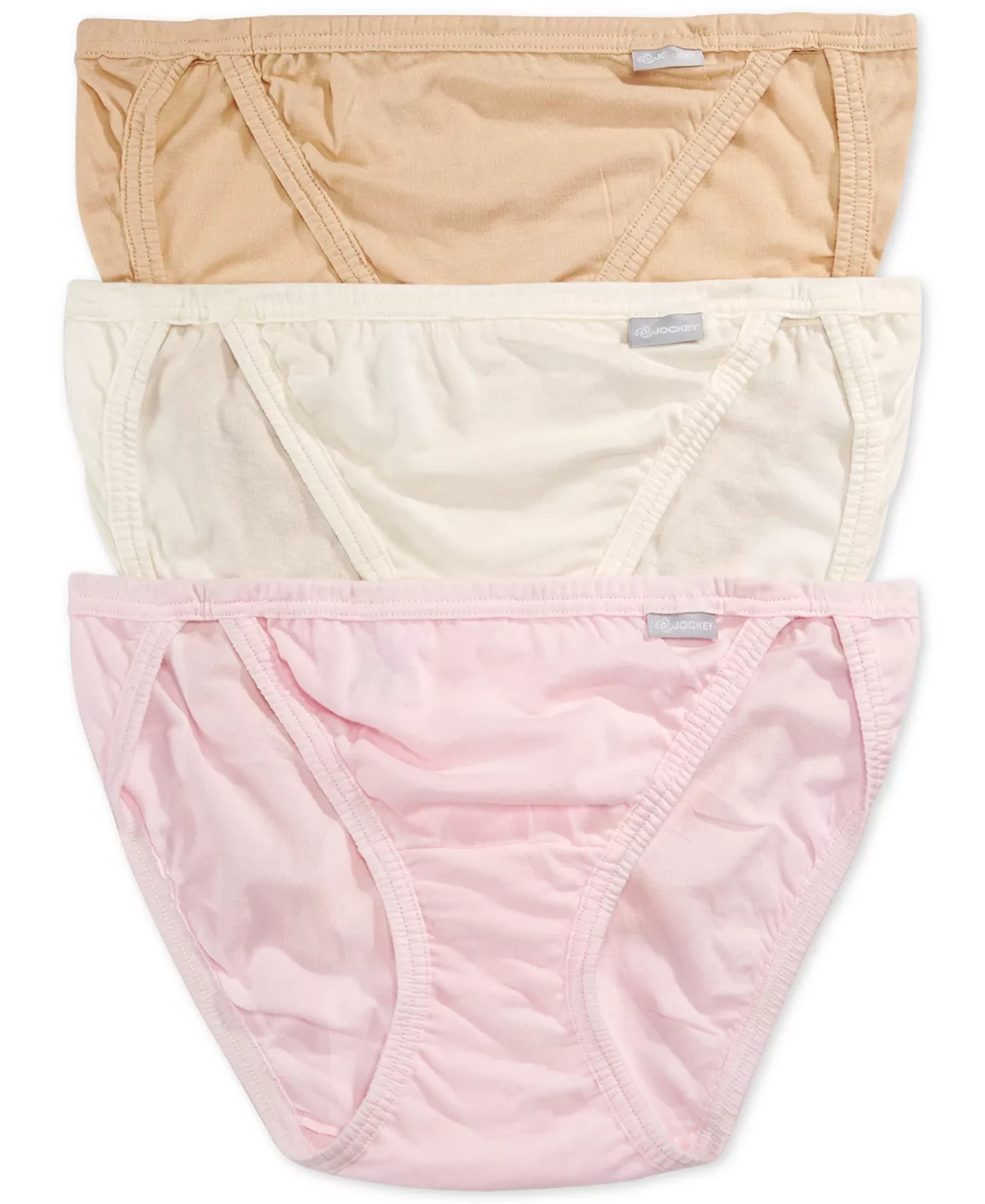 Jockey Elance String Bikini Underwear 3 Pack Multi Size 7/L 0695