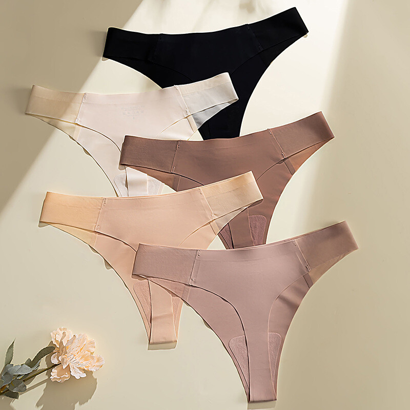 5PCS/LOT Sexy Womens Seamless Panties Thongs G string Bikini Underwear Lingeries