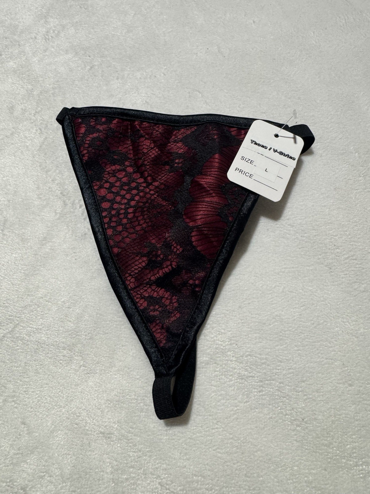 Red & Black Lace Thong G-String Panties – Size L, XL ,4XL– NWT Intimates
