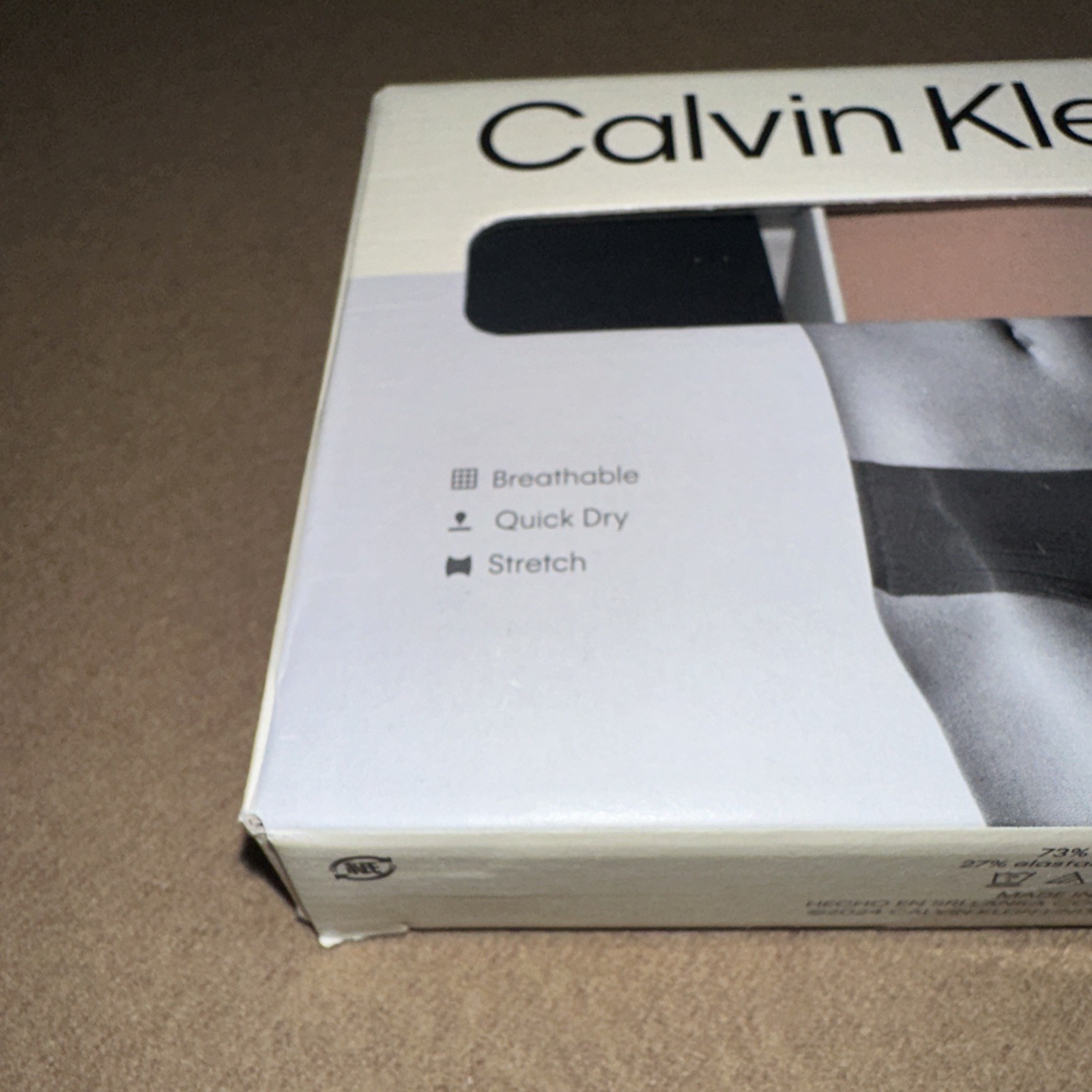 Calvin Klein Women’s Invisibles Blue Nude Black 3 pk Hipster Panty Underwear Med