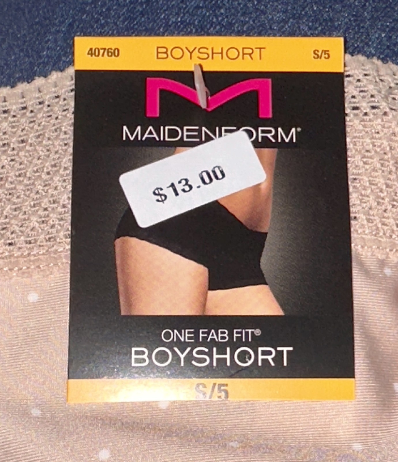 MAIDENFORM One Fab Fit Micro Dot Paris Nude Boyshort Panty Womens S M L XL 2XL