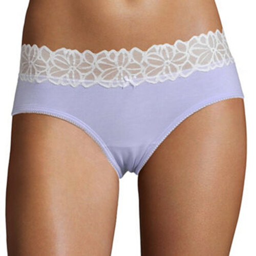 Flirtitude Women’s Cheeky Panties SMALL Simply Periwinkle Lace Waist Band
