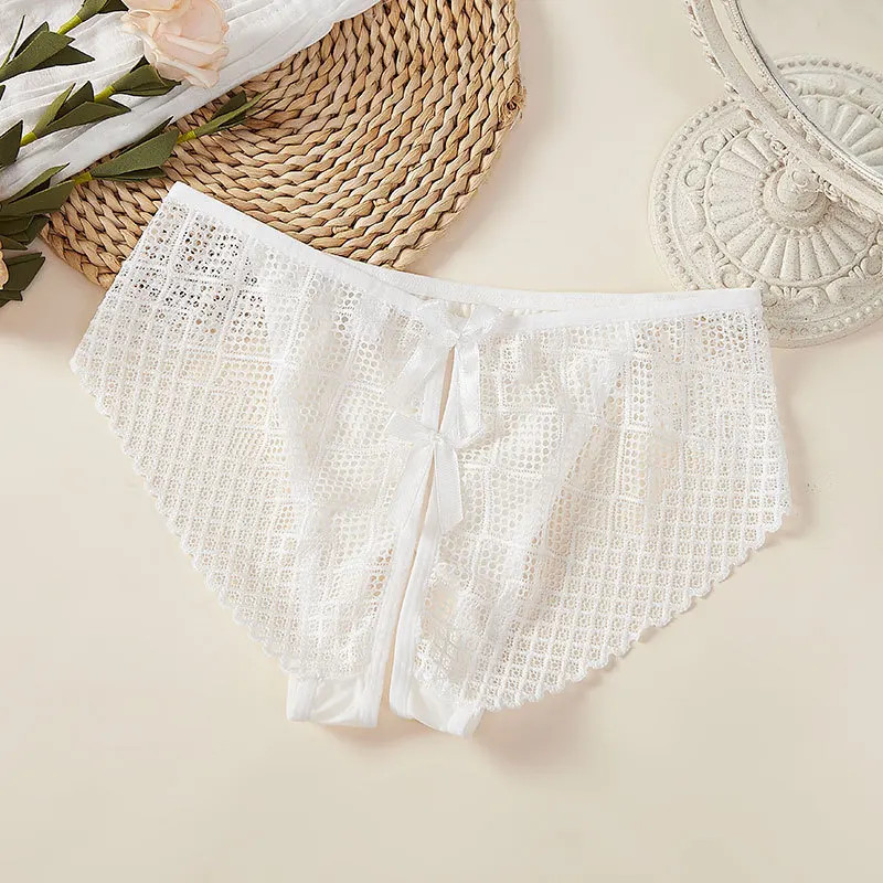Low Rise Hollow Out Panties Women’s Bow Detail Soft Stretch Comfort Briefs