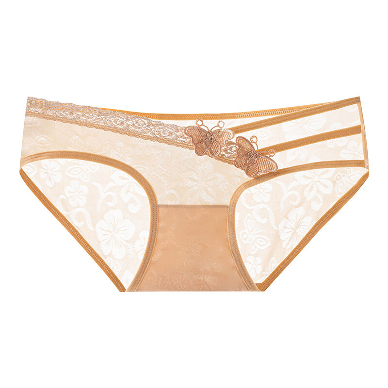 4PCS/LOT Sexy Womens See Through Sheer Panties Briefs Cheeky Underwear Lingeries