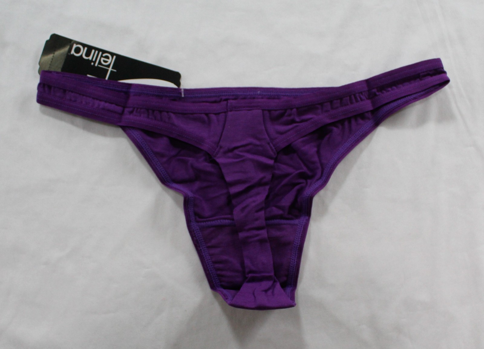 Felina Women’s Low Rise Modal So Smooth Thong Panty ZG3 Purple Small NWT