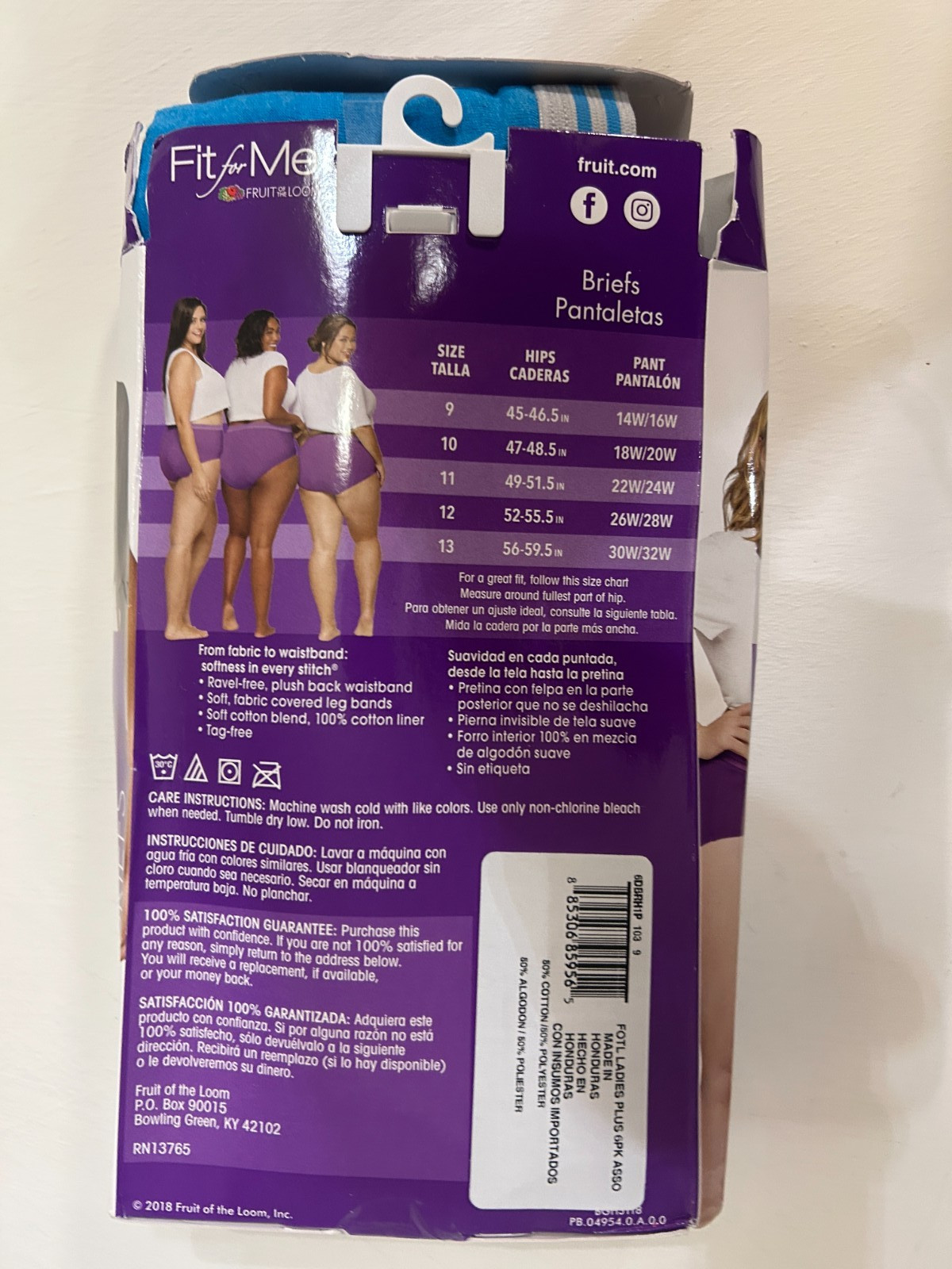 Fruit of the Loom Women’s Cotton Panties Brief-6 Pack-Assorted Heathers, 9