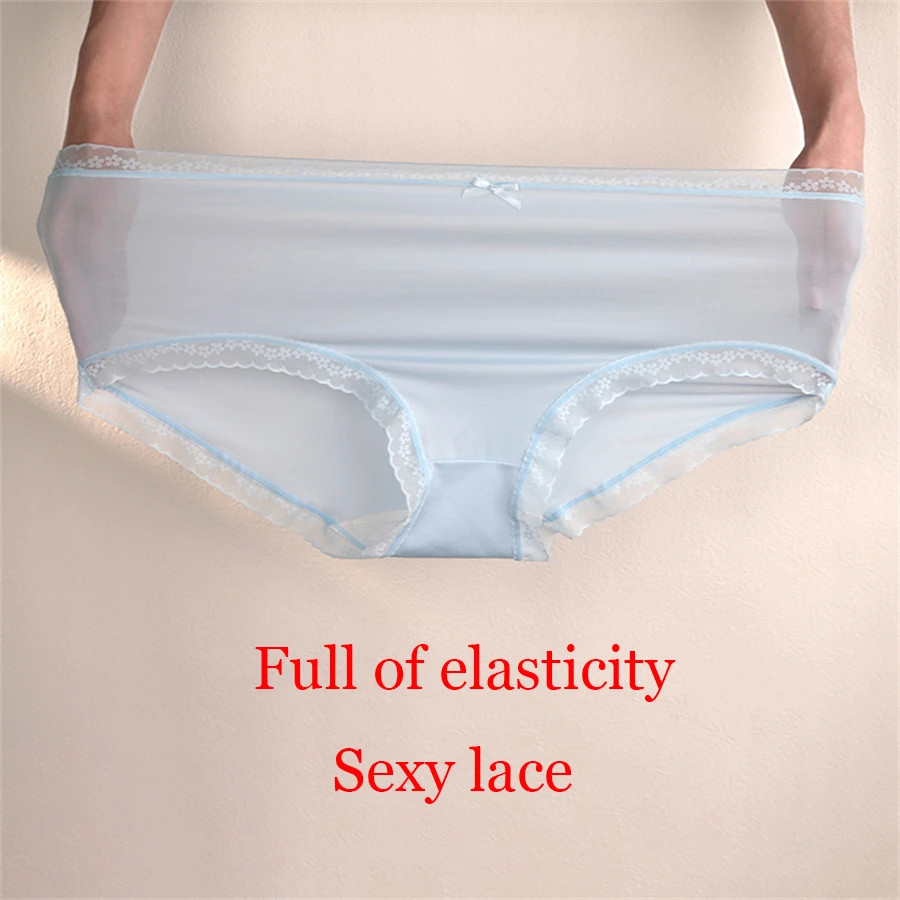 Mid Rise Lace Panties Women’s Seamless Ultra Thin Soft Stretch Underwear 3 Pcs