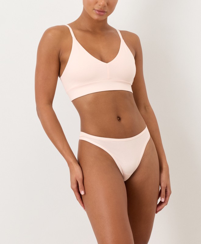 PACT Organic Everyday Classic Fit Thong 5-Pack, Core Edit
