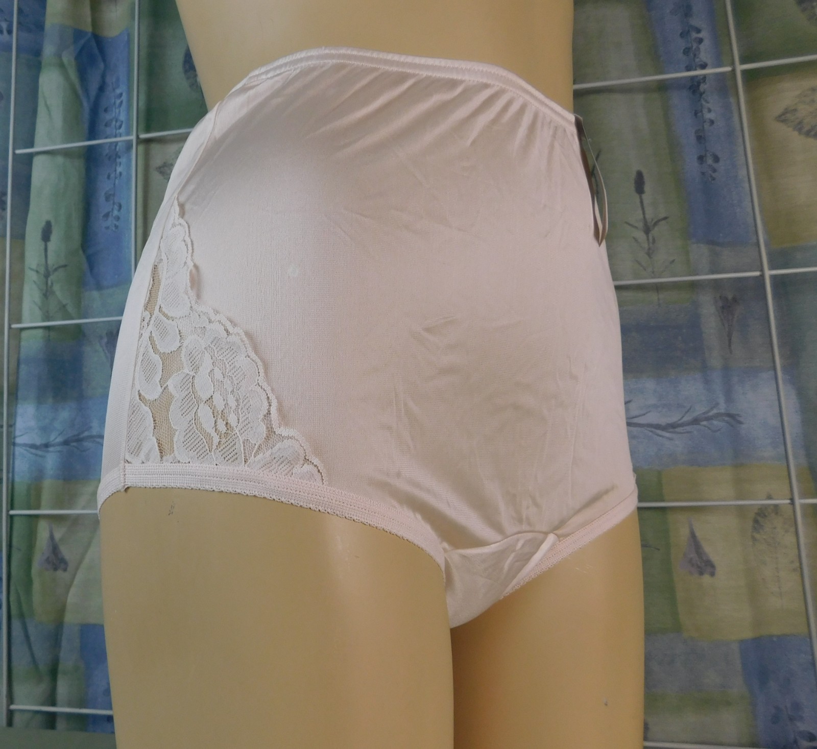 Women Small Vanity Fair 13001 Lace Nouveau Brief Nylon Full Coverage Panties