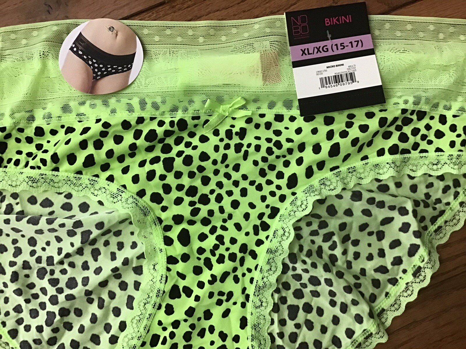 NWT NOBO No Boundaries Bikini Panties Size XL (LOT OF 3 Pairs) (C42-2)
