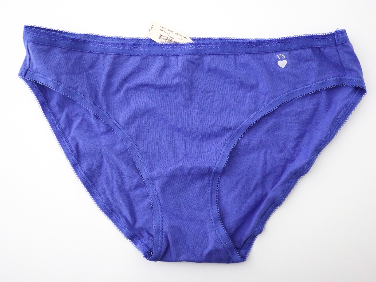 3 NEW Victoria’s Secret VTG Picot 95% Cotton Thin-Signature Brief Panties LARGE