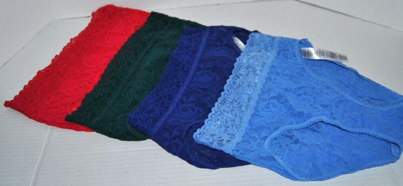 NWOT HANKY PANKY FRENCH BRIEFS SET OF 4 ASSORTED COLORS WOMEN’S SIZE XS