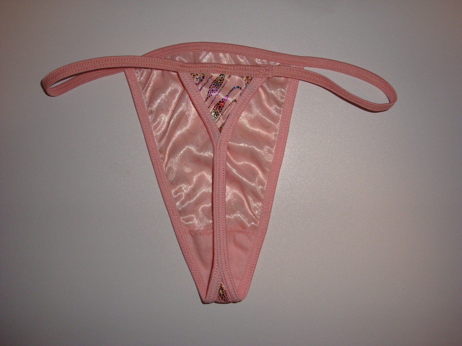 4 Pack G-String Thong Panties Lingerie Underwear ~ Size 5 ~ Pink