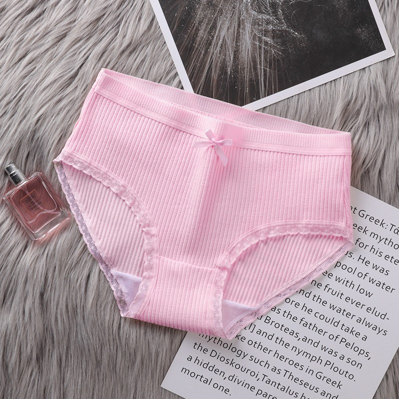Cute Design Lightweight Womens Breathable Mid Rise Underwear Large Sizes