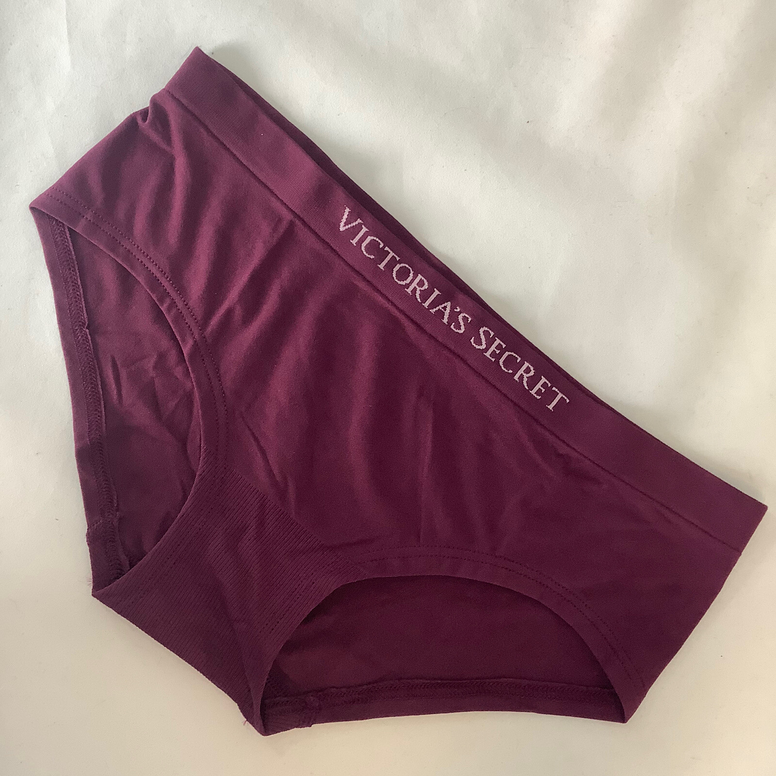 Victoria’s Secret Burgundy Purple Smooth Hiphugger Panties – Size S – Brand New