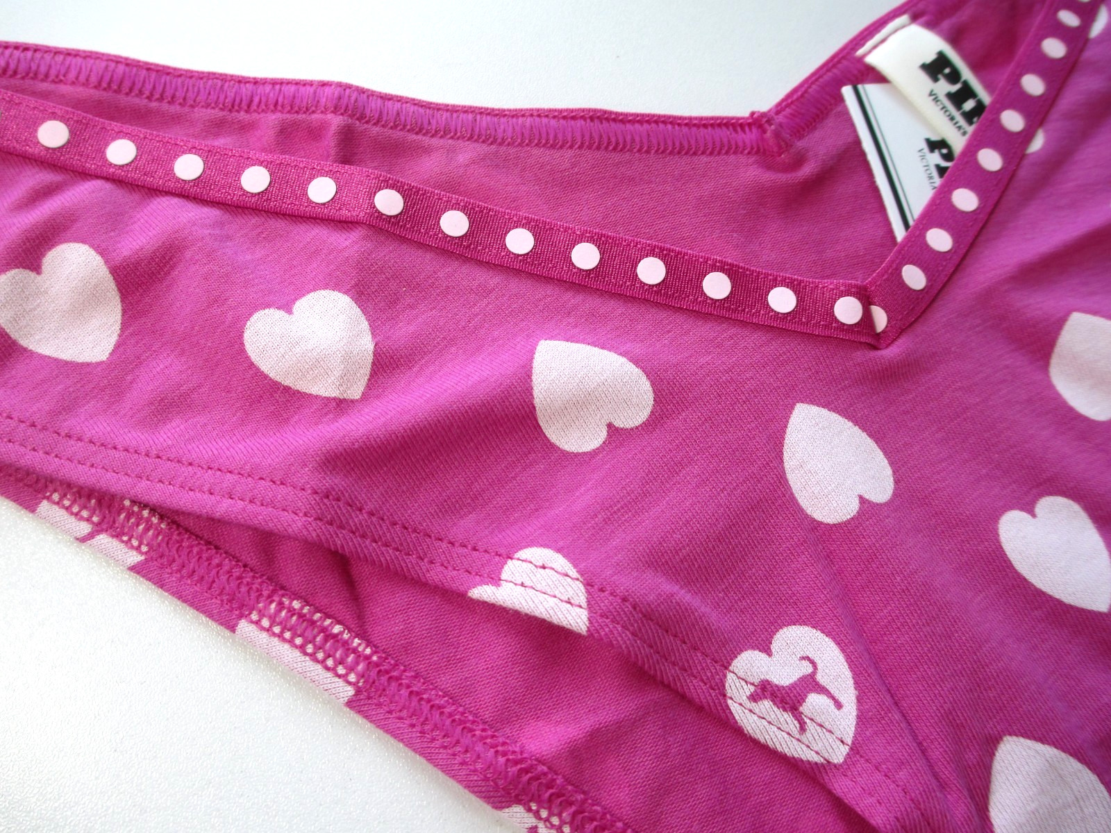 VICTORIA’S SECRET PINK Cotton Tanga High Leg Cheeky Panty S M L Polka Dot NWT VS