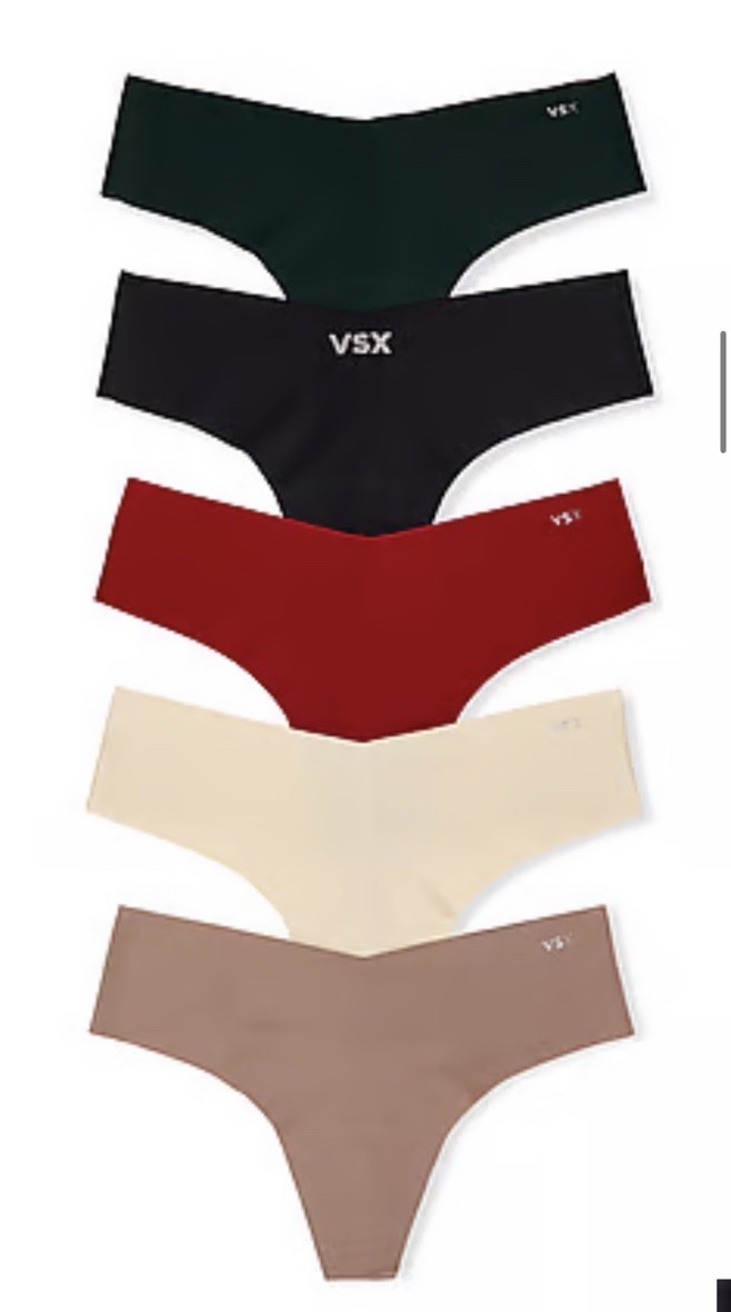VICTORIA’S SECRET 5 PACK 🌹🎉 VSX No Show X-SMALL THONG