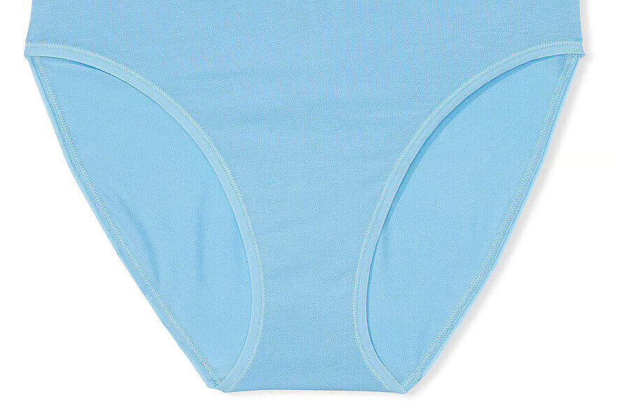 XS S M L XL XXL Beach Blue Stretch Cotton Victorias Secret High-Leg Brief Panty