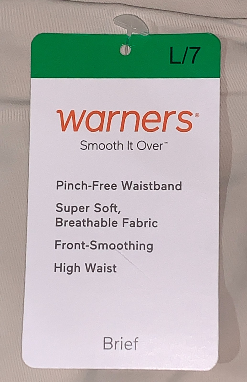 WARNERS Smooth It Over Butterscotch Nude Modern Brief Panty Womens Sz M L XL 2XL