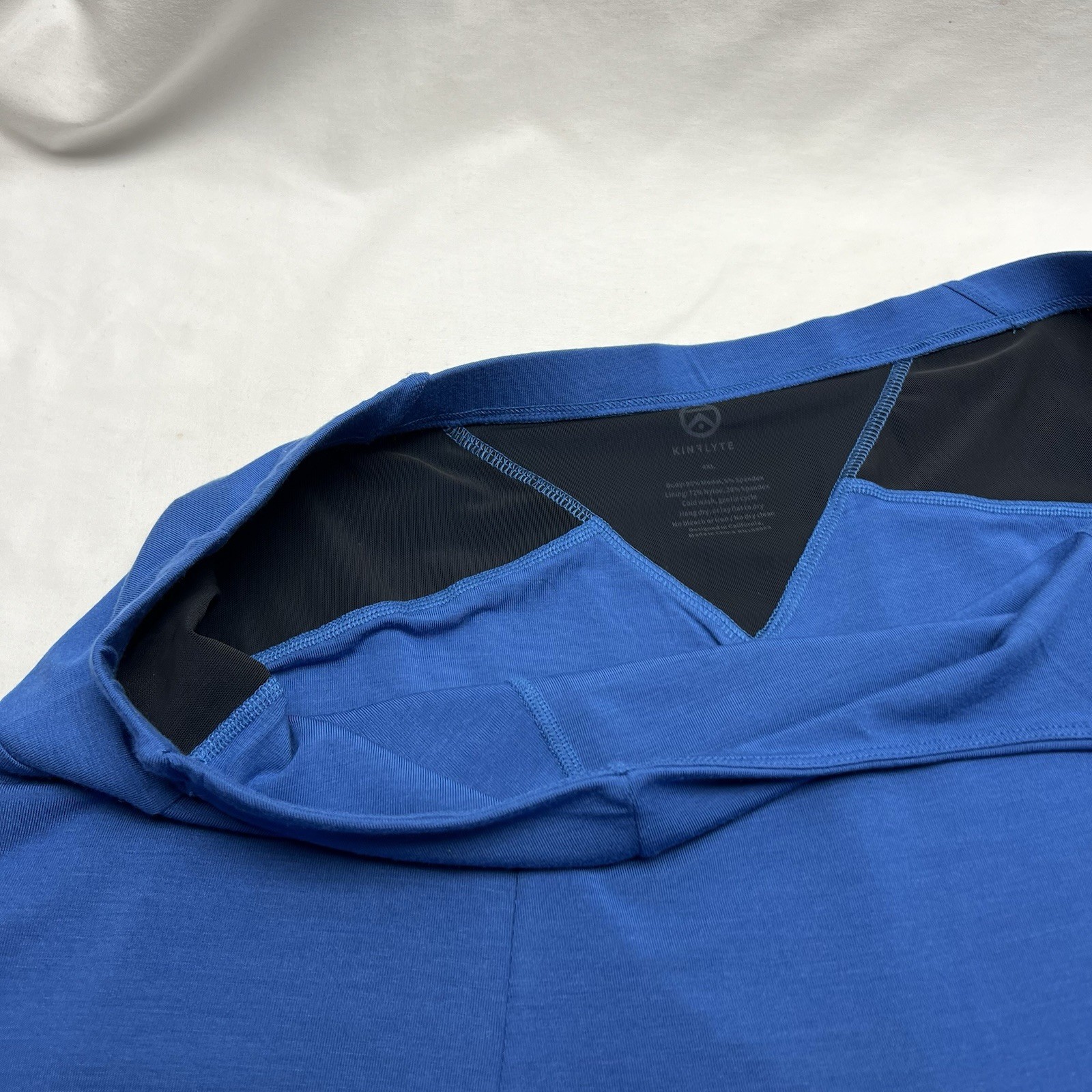 Kinflyte Boy Shorts Underwear Max Support Royal Blue 4XL Modal Cotton Blend NWOT