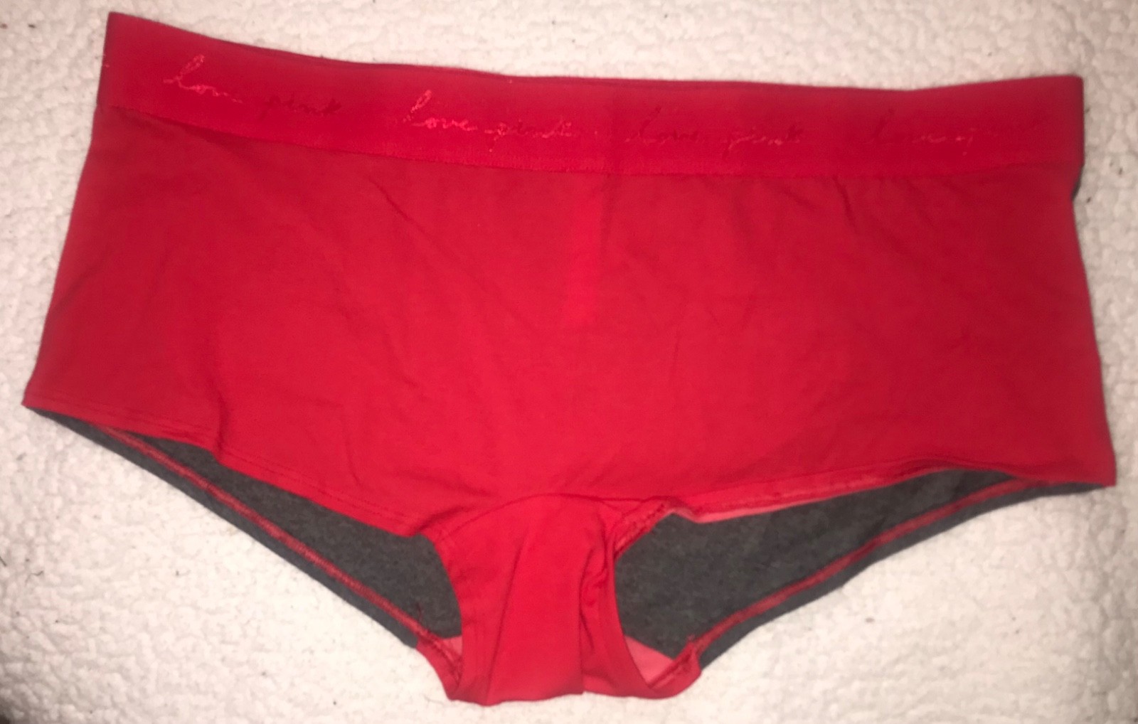 NWT Victoria’s Secret PINK Butt Logo Boyshort Panty Y2K Rare szXXL Fireworks