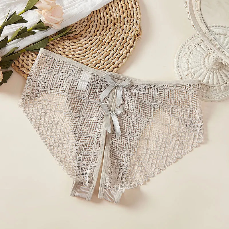 Low Rise Hollow Out Panties Women’s Bow Detail Soft Stretch Comfort Briefs