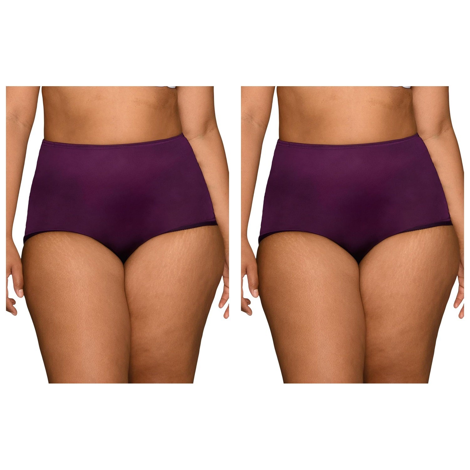 2 Pack VF Perfectly Yours Ravissant Brief Panty 15712 Sangria Sz 9 NWT