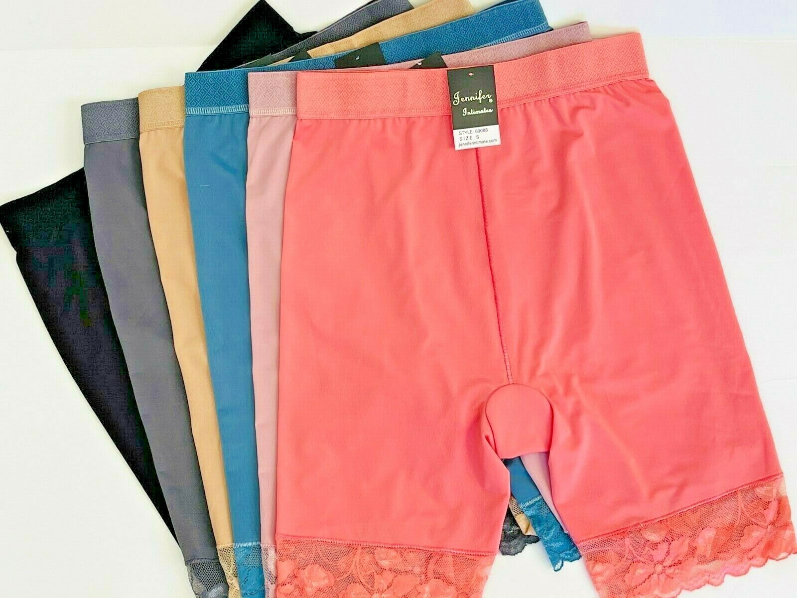 3/6 Slip Shorts Under Dresses Elastic Anti Chafing Underwear Safety Pant 2XL-5XL