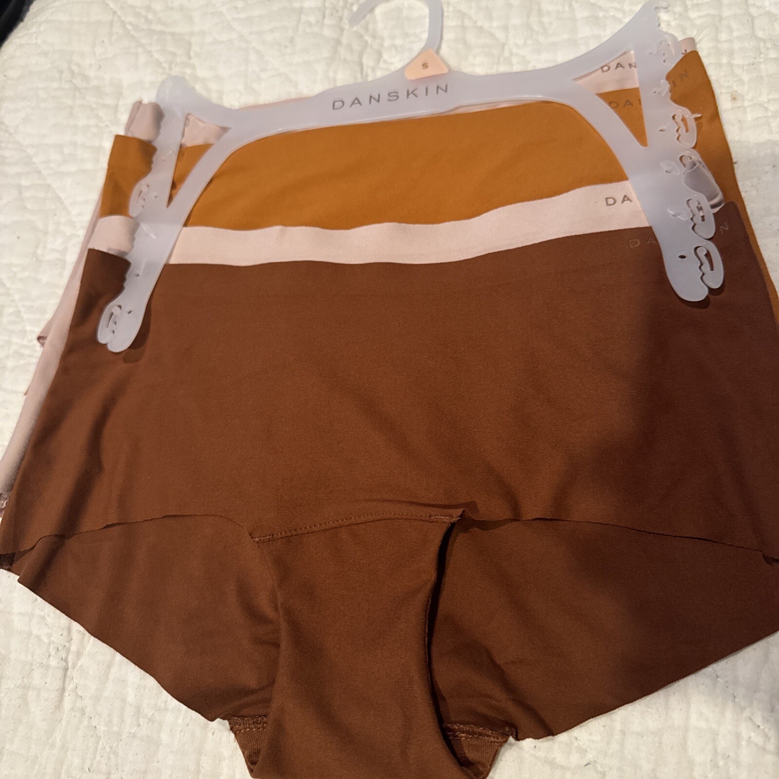 Danskin 4-Pack Womens Boyshort Panties Underwear Size Small Polyester Spandex