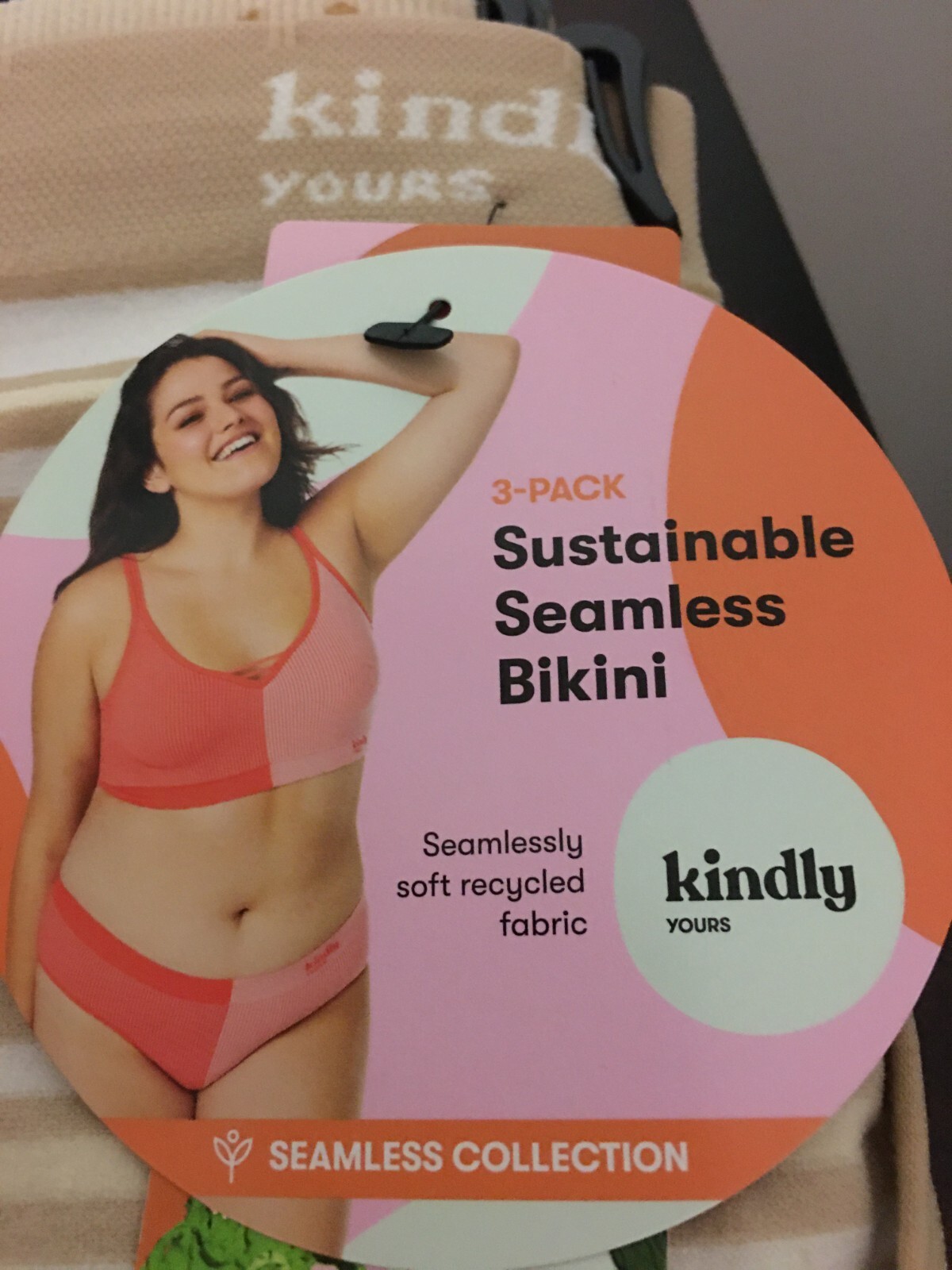 Kindly Yours Women’s SUSTAINABLE SEAMLESS BIKINI UNDERWEAR, 3-Pack X-SMALL 0-2