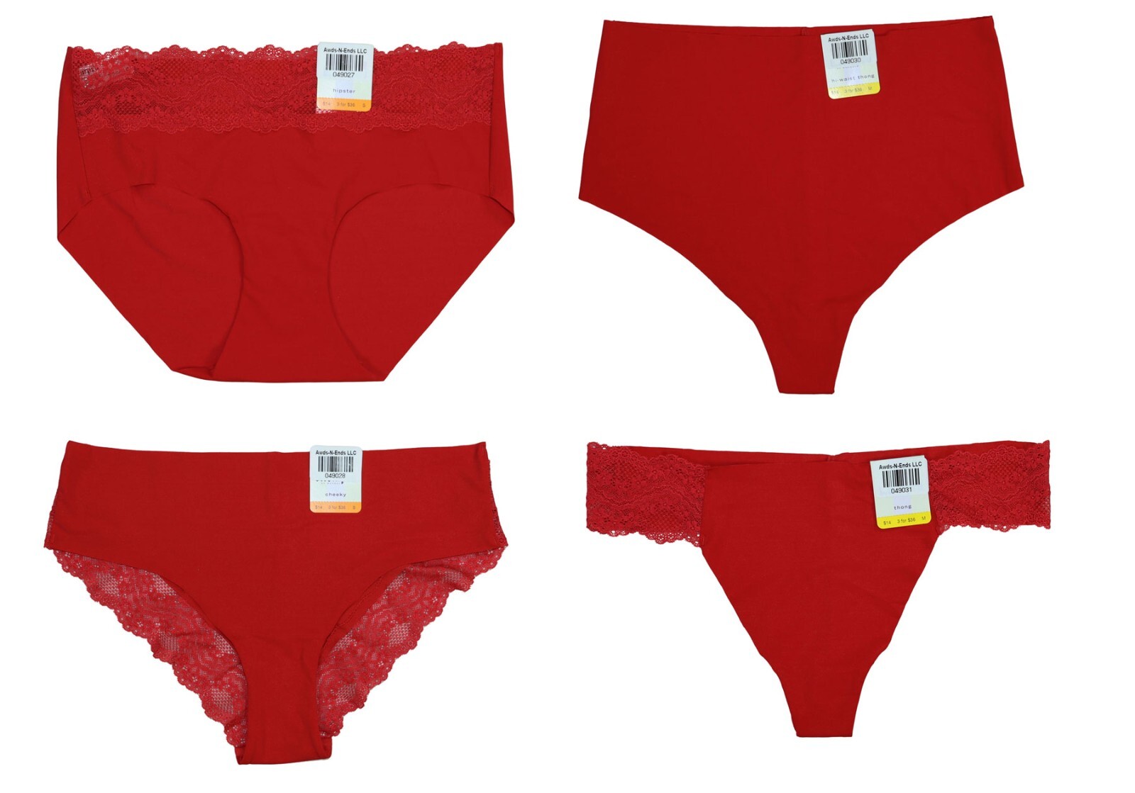 B.tempt’d By Wacoal Multiple Style B.bare Panty Women’s Underwear NWT Red