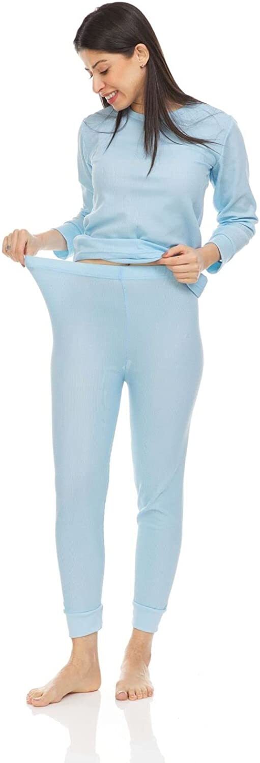 Thermal Sets for Woman, Base Layer Long Johns Underwear, Top & Bottom , otton