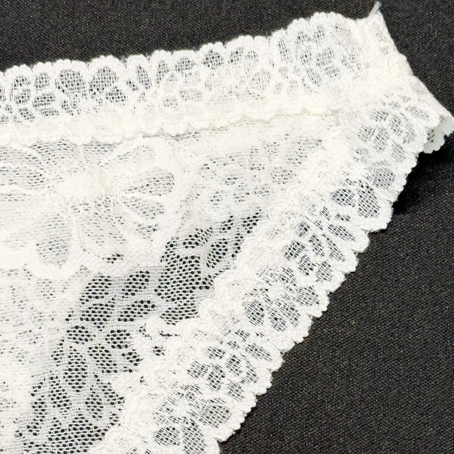 2016 VTG PINK by Victoria’s Secret White Lace Extra Low Rise Bikini Panties Med