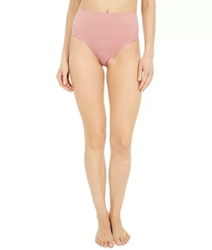 Yummie 269223 Women’s Ultralight Seamless Shaping Thong Pink Size Large