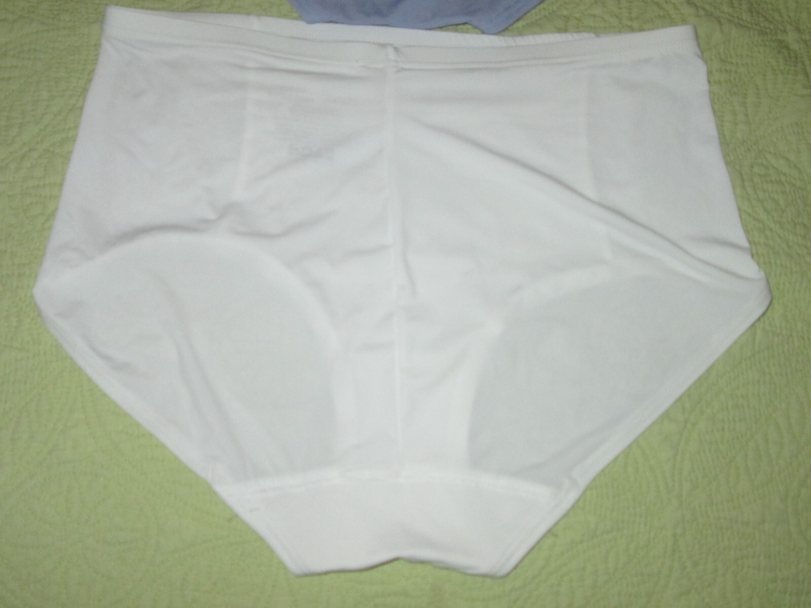 (2) Hanes Ladies brief panties-sz S-5-NWOT-2 Pr-BLUE/WHITE-MESH LINED TUMMY