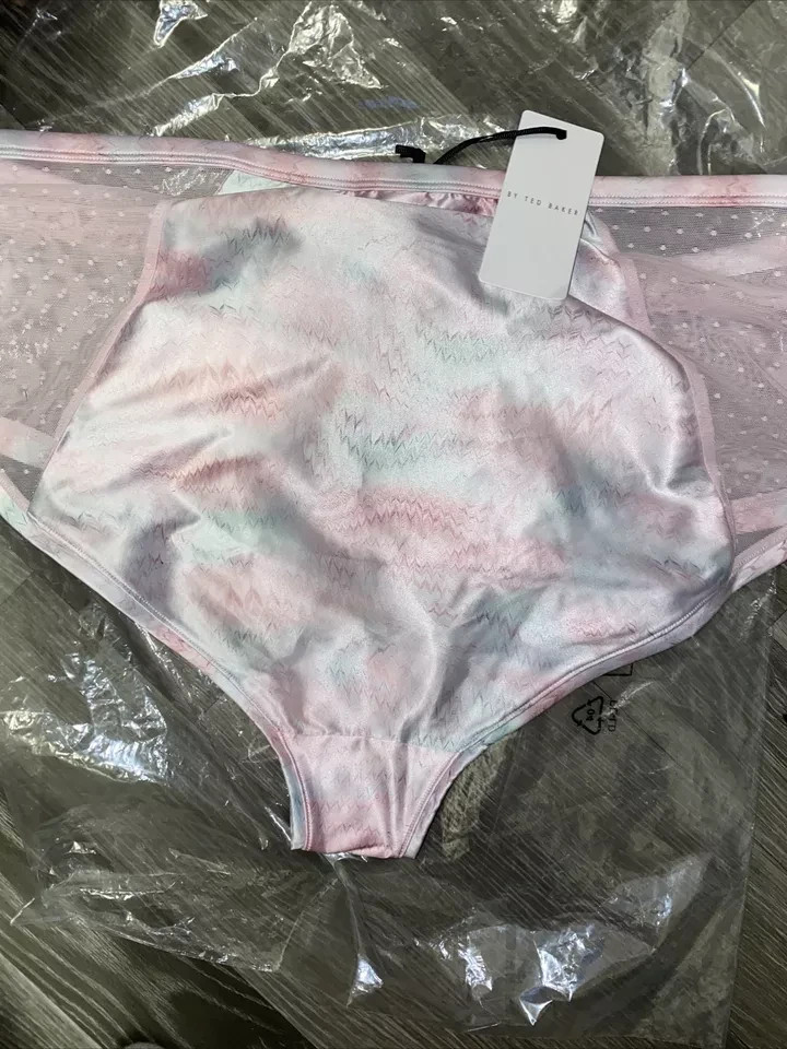 Ted Baker Pants Panties Knickers Boy Shorts Size 20 High Waist New Tags Pinks