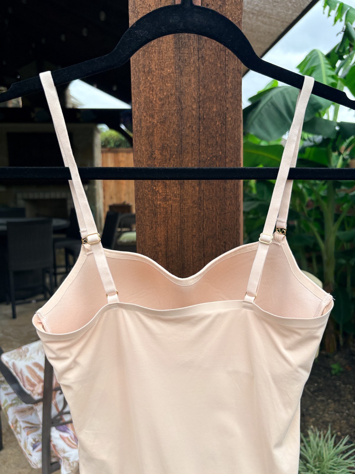 Victoria’s Secret Body Suit Small Nude Wireless Thong Feather Soft Shape Wear