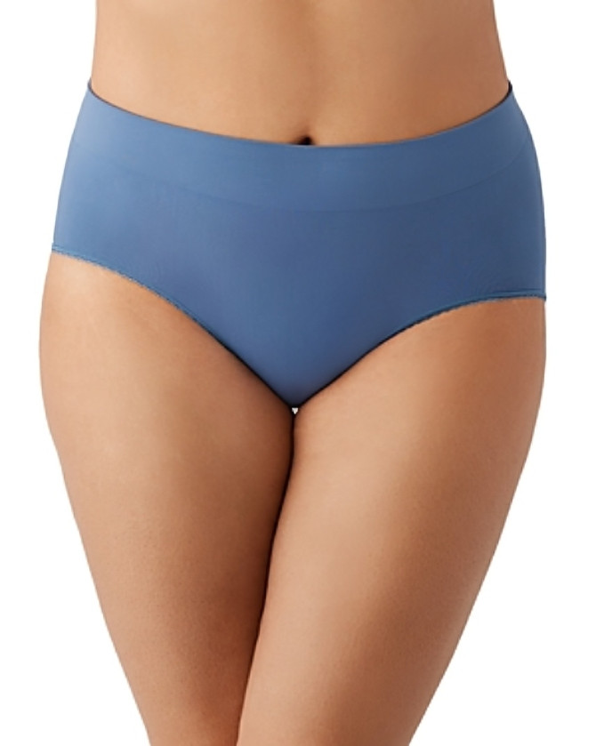 Wacoal Feeling Flexible Brief Underwear Women’s 9-2XL Coronet Blue Elastic Waist