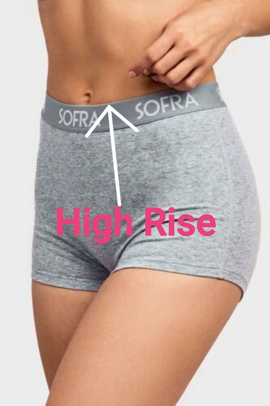 6Pack Women Soft Stretch Cotton High Rise Sport Boxer Shorts Boyshort Underwear
