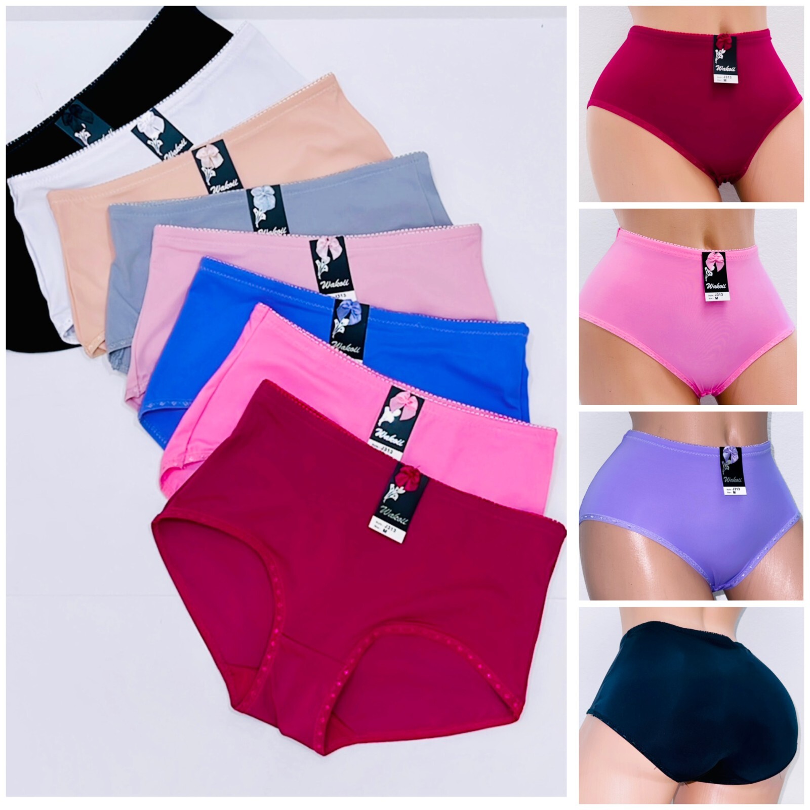 3, 6 or12 Satin Silky Boyshort Booty Shorts Sissy Bikini Panties Boxer J313 S-XL