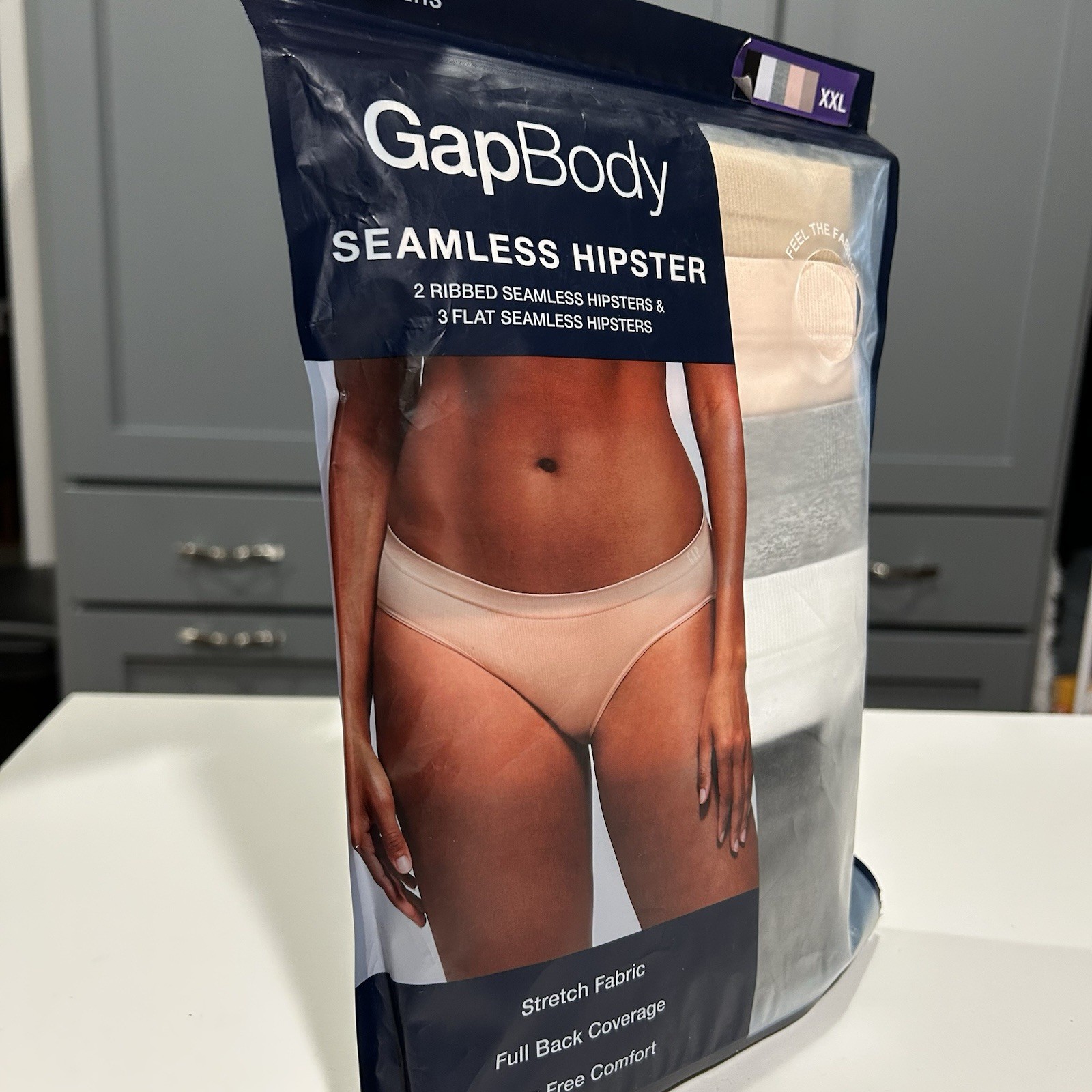 GapBody Women’s Seamless Hipster 5-Pack Size XXL in Heather MultiColor