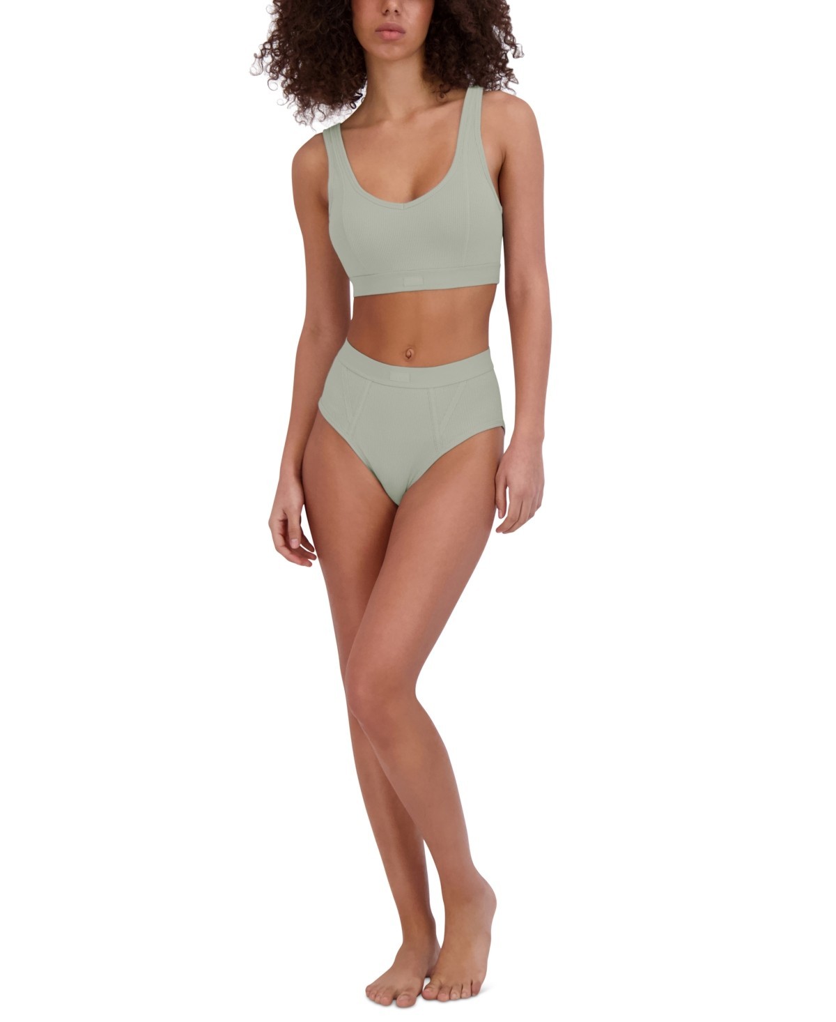 Steve Madden Women’s Panties Gray Rayon Spandex Cotton, Size M