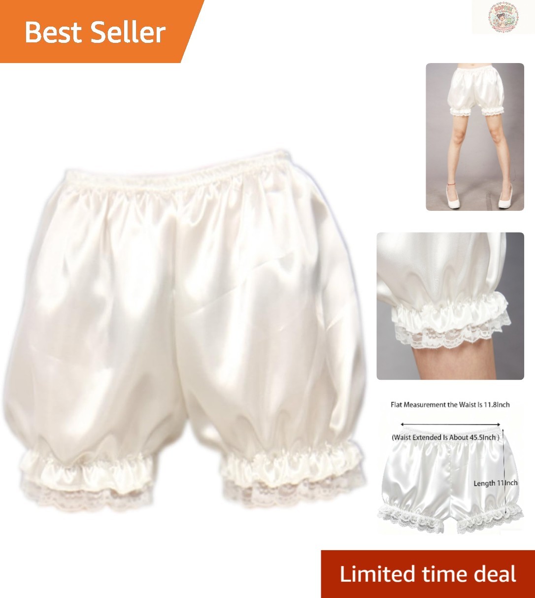 Chic Lightweight Pumpkin Bloomers with Elastic Waist – Perfect for Daily Wear