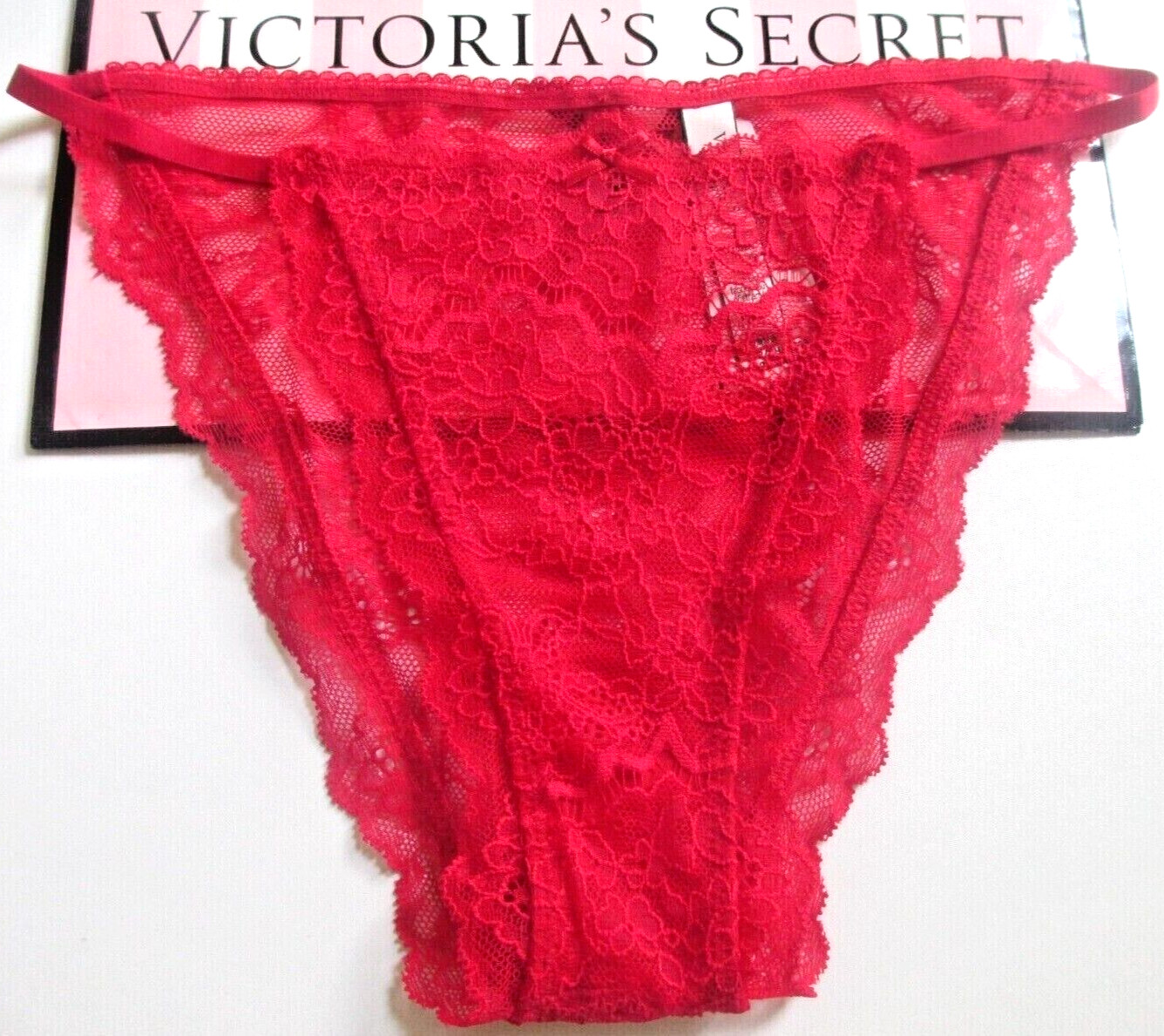 VICTORIA’S SECRET DREAM ANGELS String Bikini Panty S M L 2XL Red NWT Lace VS