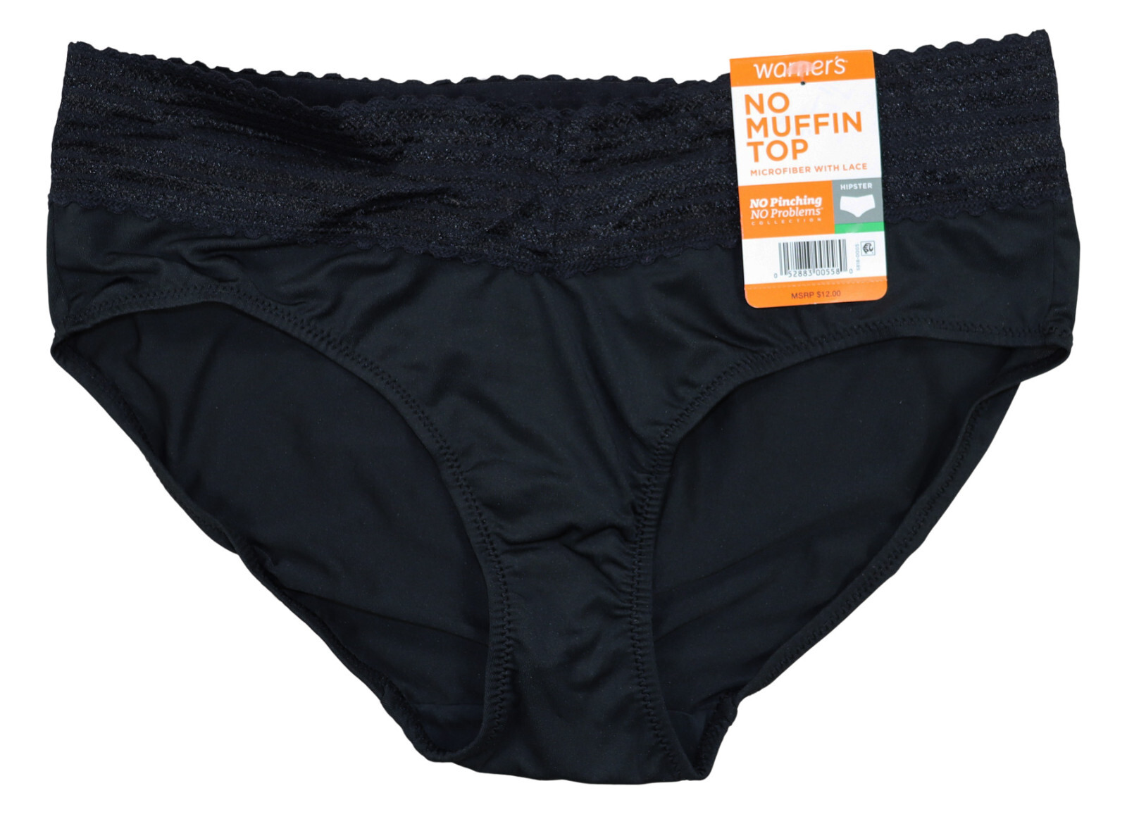 Warner’s No Muffin Top No Pinch Hipster Panty Lace Waist Women’s Underwear NWT
